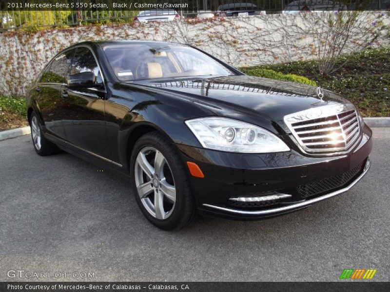 Black / Cashmere/Savanah 2011 Mercedes-Benz S 550 Sedan