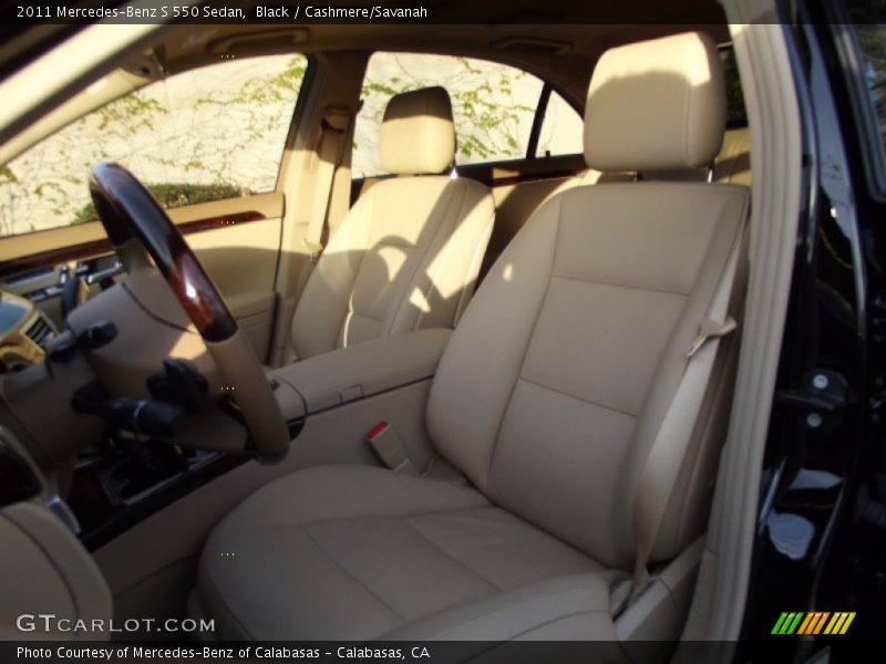Black / Cashmere/Savanah 2011 Mercedes-Benz S 550 Sedan