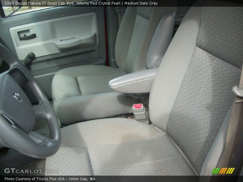 Inferno Red Crystal Pearl / Medium Slate Gray 2007 Dodge Dakota ST Quad Cab 4x4
