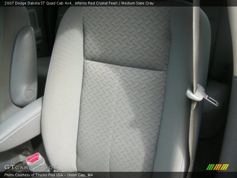 Inferno Red Crystal Pearl / Medium Slate Gray 2007 Dodge Dakota ST Quad Cab 4x4