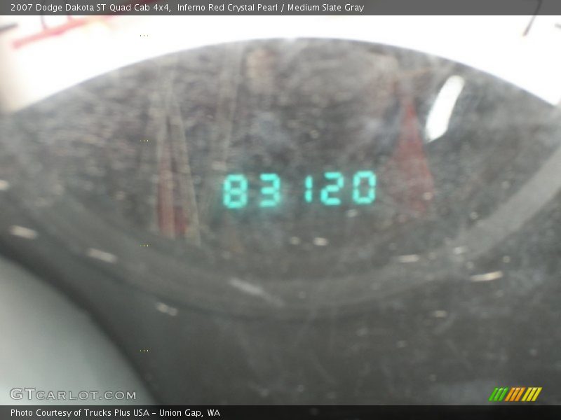 Inferno Red Crystal Pearl / Medium Slate Gray 2007 Dodge Dakota ST Quad Cab 4x4