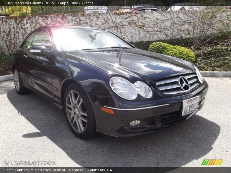 Black / Stone 2009 Mercedes-Benz CLK 350 Coupe