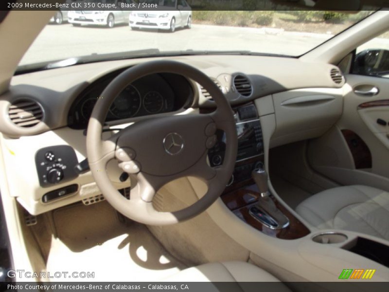 Black / Stone 2009 Mercedes-Benz CLK 350 Coupe