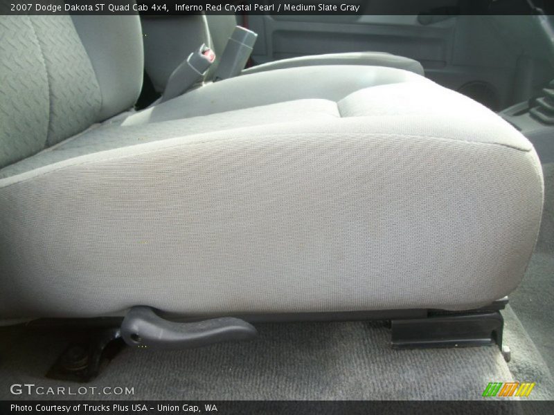 Inferno Red Crystal Pearl / Medium Slate Gray 2007 Dodge Dakota ST Quad Cab 4x4