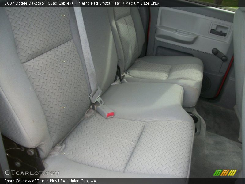 Inferno Red Crystal Pearl / Medium Slate Gray 2007 Dodge Dakota ST Quad Cab 4x4