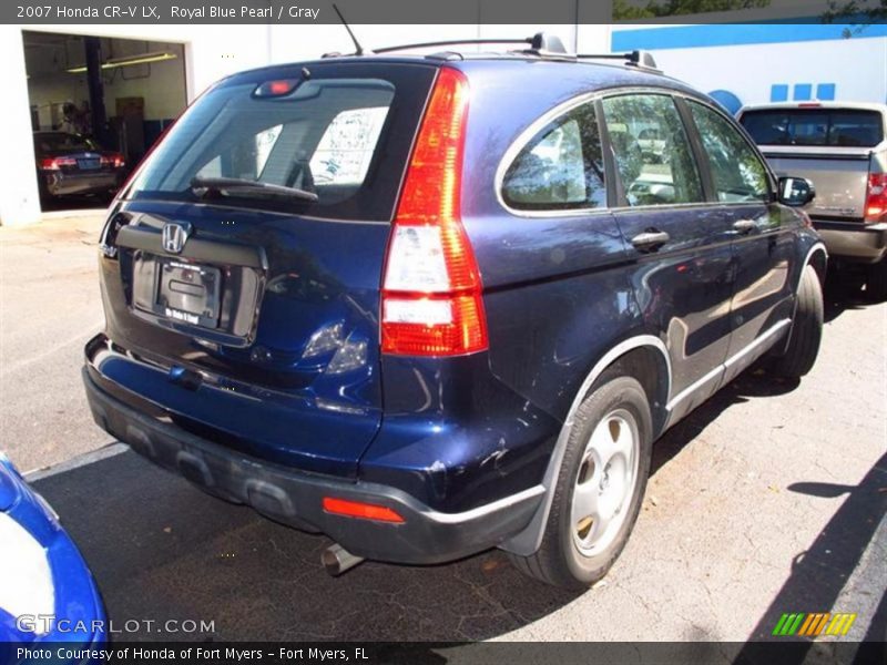 Royal Blue Pearl / Gray 2007 Honda CR-V LX