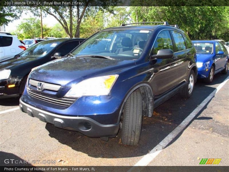 Royal Blue Pearl / Gray 2007 Honda CR-V LX