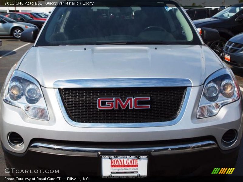 Quicksilver Metallic / Ebony 2011 GMC Acadia SL