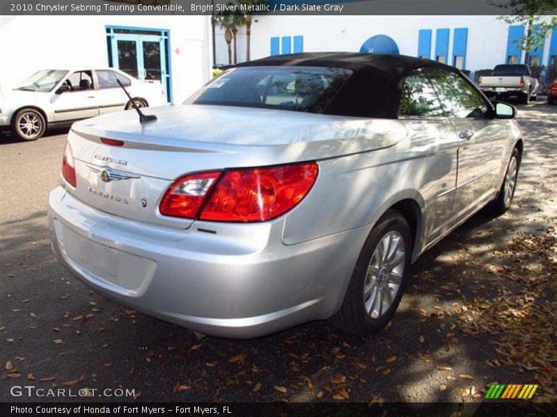 Bright Silver Metallic / Dark Slate Gray 2010 Chrysler Sebring Touring Convertible