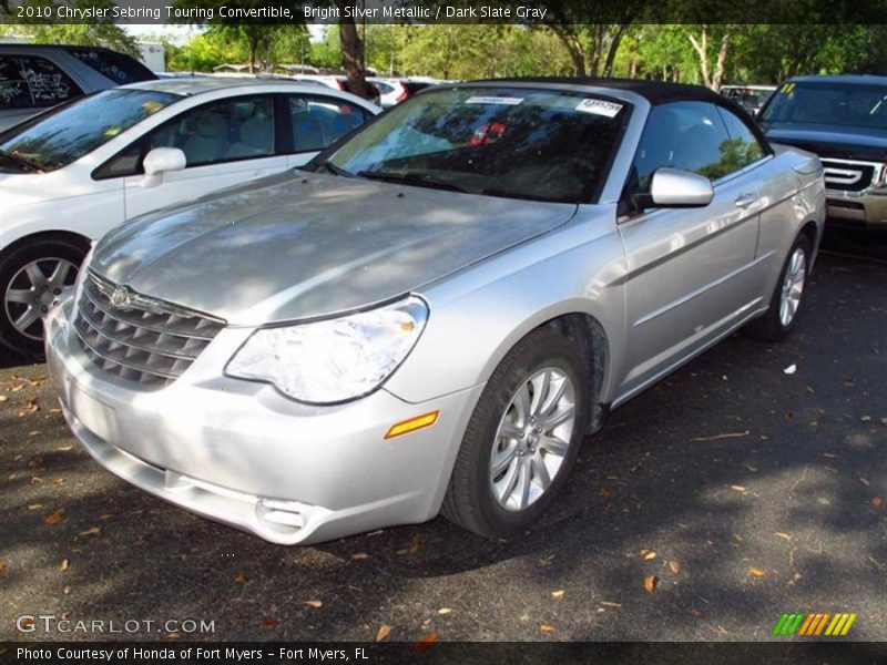Bright Silver Metallic / Dark Slate Gray 2010 Chrysler Sebring Touring Convertible