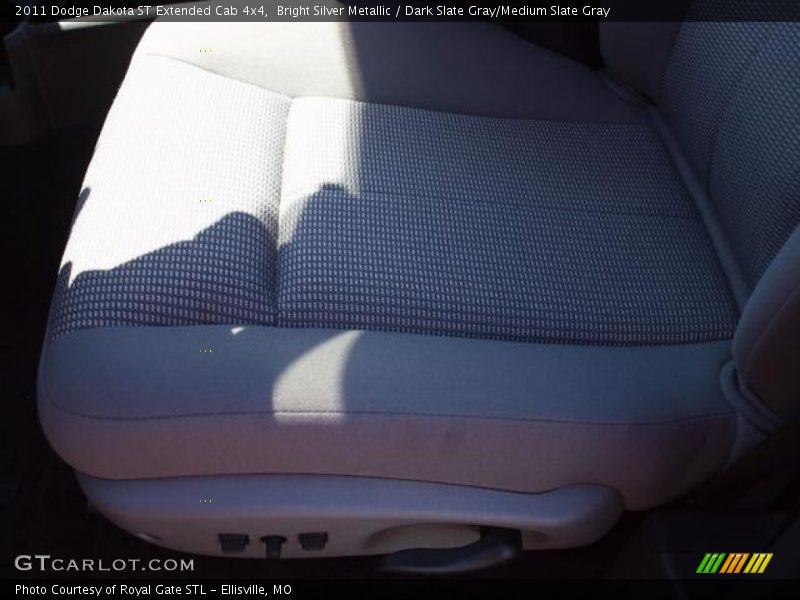Bright Silver Metallic / Dark Slate Gray/Medium Slate Gray 2011 Dodge Dakota ST Extended Cab 4x4