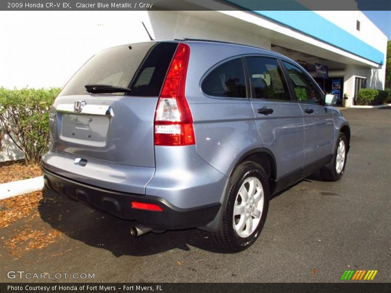 Glacier Blue Metallic / Gray 2009 Honda CR-V EX
