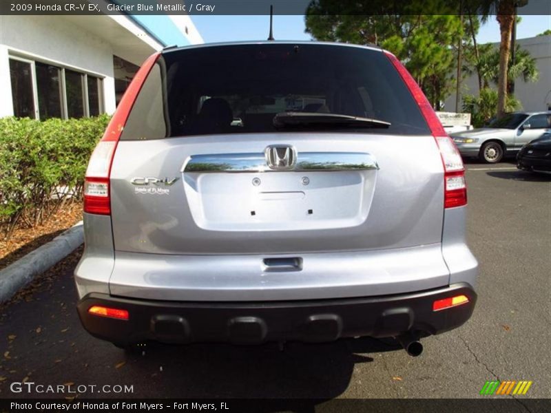 Glacier Blue Metallic / Gray 2009 Honda CR-V EX