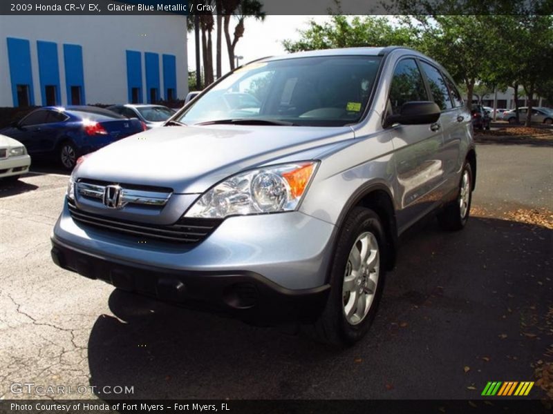 Glacier Blue Metallic / Gray 2009 Honda CR-V EX