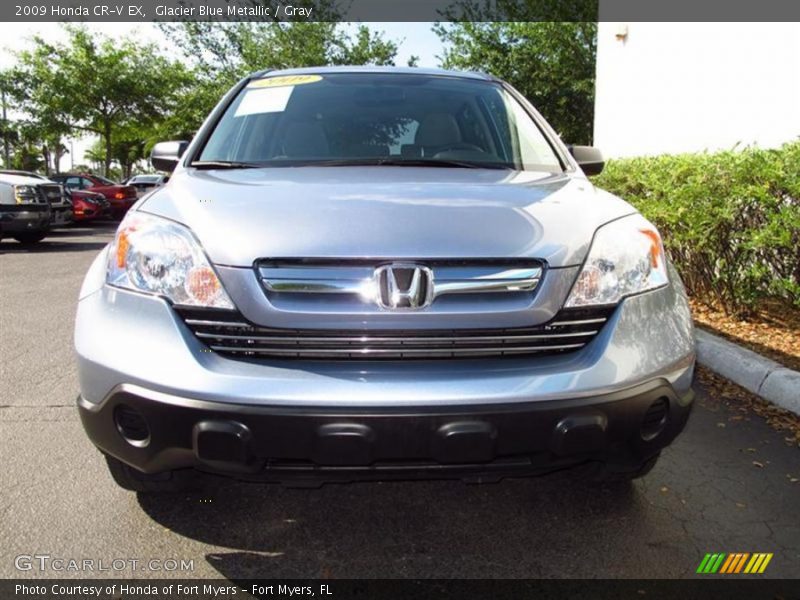 Glacier Blue Metallic / Gray 2009 Honda CR-V EX