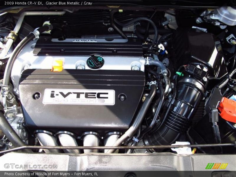 Glacier Blue Metallic / Gray 2009 Honda CR-V EX