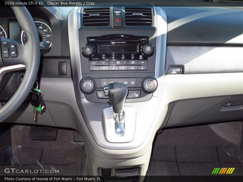 Glacier Blue Metallic / Gray 2009 Honda CR-V EX