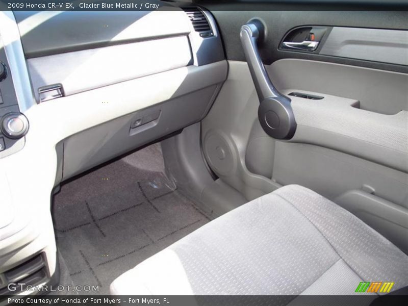Glacier Blue Metallic / Gray 2009 Honda CR-V EX