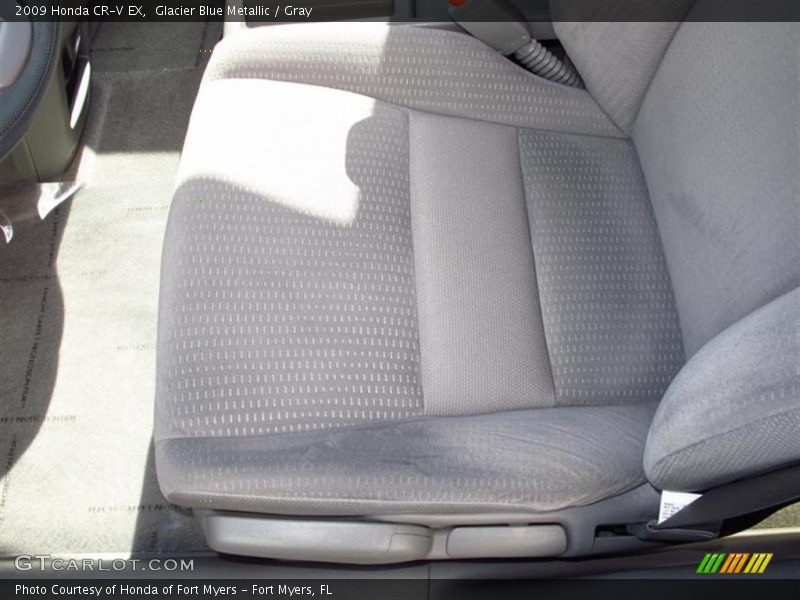 Glacier Blue Metallic / Gray 2009 Honda CR-V EX