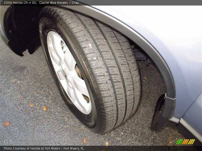Glacier Blue Metallic / Gray 2009 Honda CR-V EX