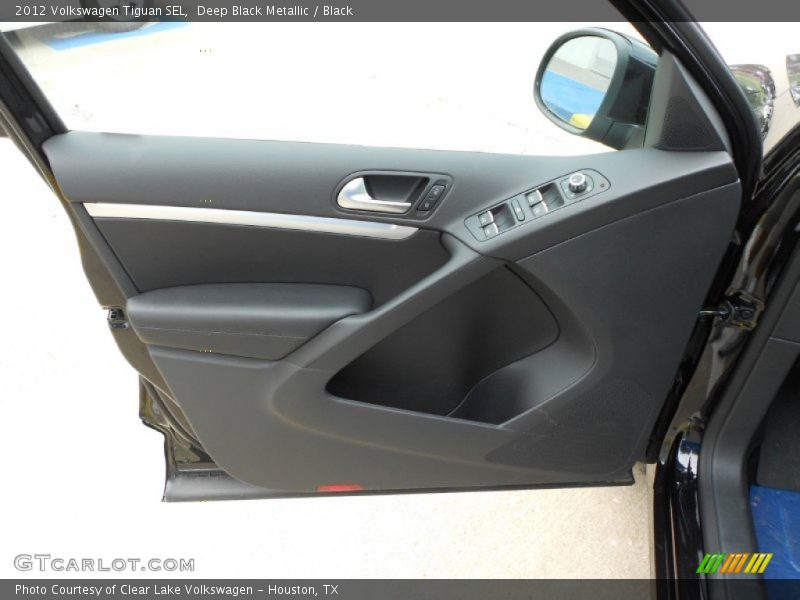 Deep Black Metallic / Black 2012 Volkswagen Tiguan SEL
