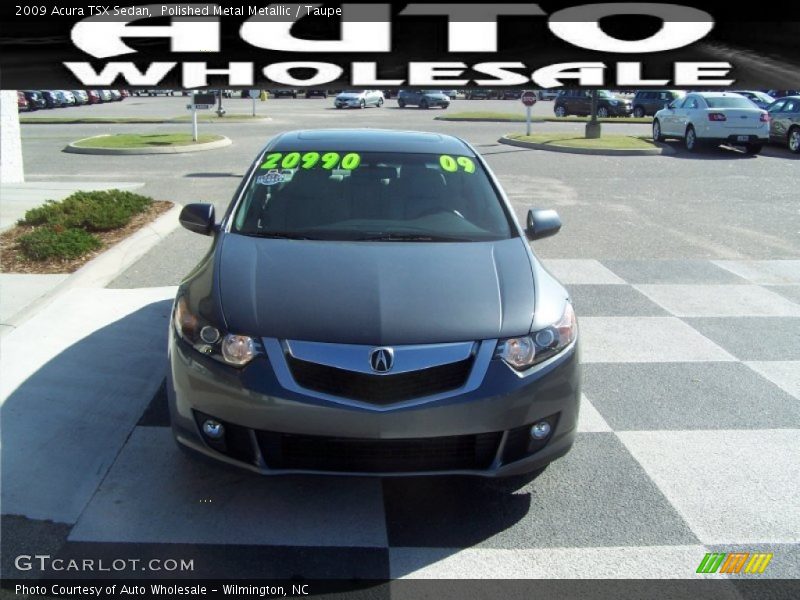 Polished Metal Metallic / Taupe 2009 Acura TSX Sedan