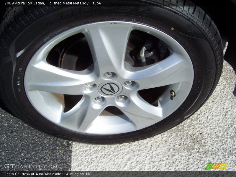 Polished Metal Metallic / Taupe 2009 Acura TSX Sedan