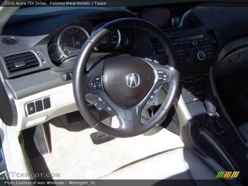 Polished Metal Metallic / Taupe 2009 Acura TSX Sedan