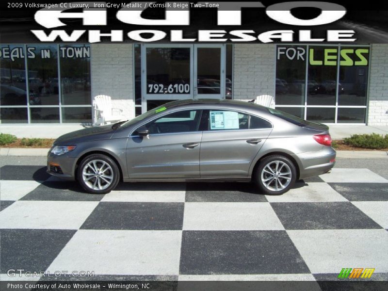 Iron Grey Metallic / Cornsilk Beige Two-Tone 2009 Volkswagen CC Luxury