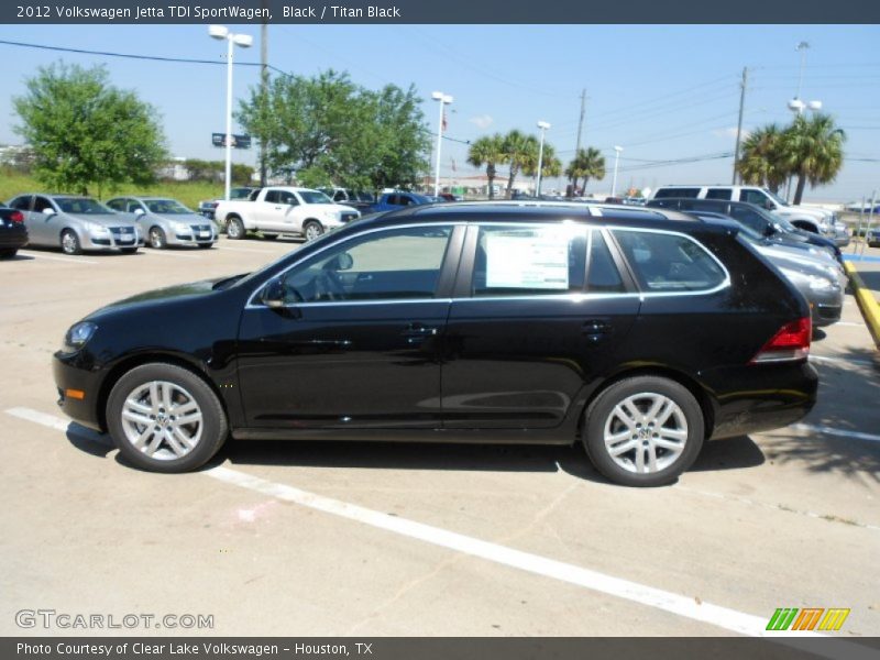 Black / Titan Black 2012 Volkswagen Jetta TDI SportWagen