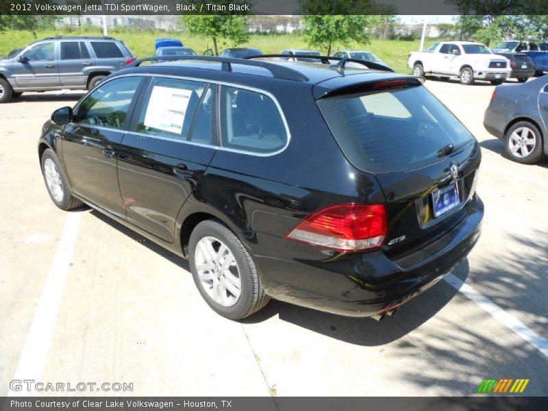 Black / Titan Black 2012 Volkswagen Jetta TDI SportWagen