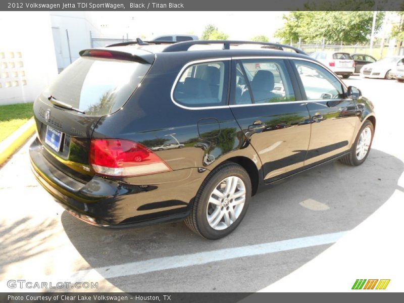 Black / Titan Black 2012 Volkswagen Jetta TDI SportWagen
