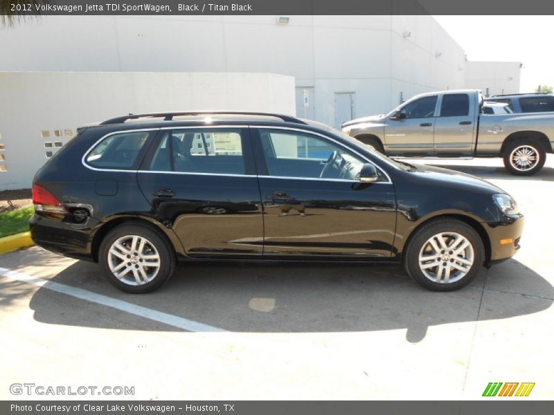 Black / Titan Black 2012 Volkswagen Jetta TDI SportWagen