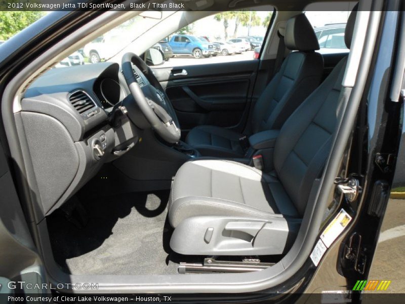 Black / Titan Black 2012 Volkswagen Jetta TDI SportWagen