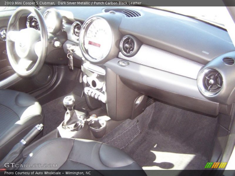 Dark Silver Metallic / Punch Carbon Black Leather 2009 Mini Cooper S Clubman