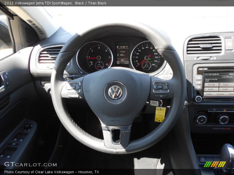 Black / Titan Black 2012 Volkswagen Jetta TDI SportWagen