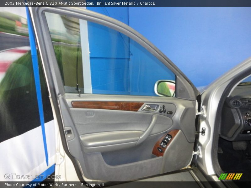 Brilliant Silver Metallic / Charcoal 2003 Mercedes-Benz C 320 4Matic Sport Sedan