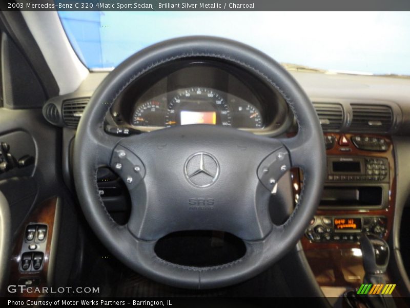 Brilliant Silver Metallic / Charcoal 2003 Mercedes-Benz C 320 4Matic Sport Sedan