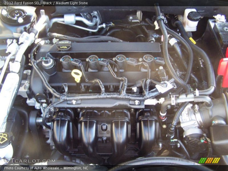 Black / Medium Light Stone 2012 Ford Fusion SEL
