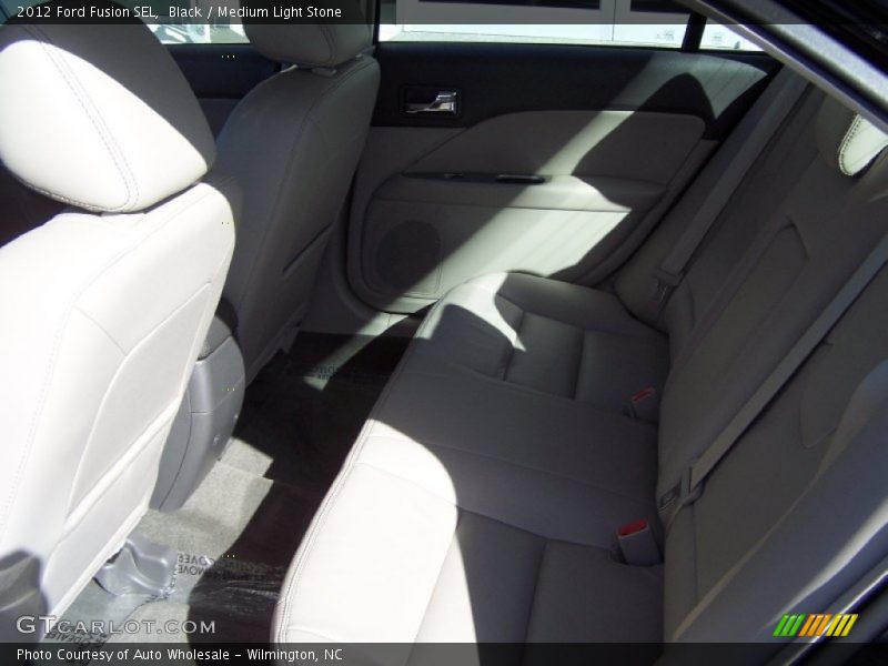 Black / Medium Light Stone 2012 Ford Fusion SEL