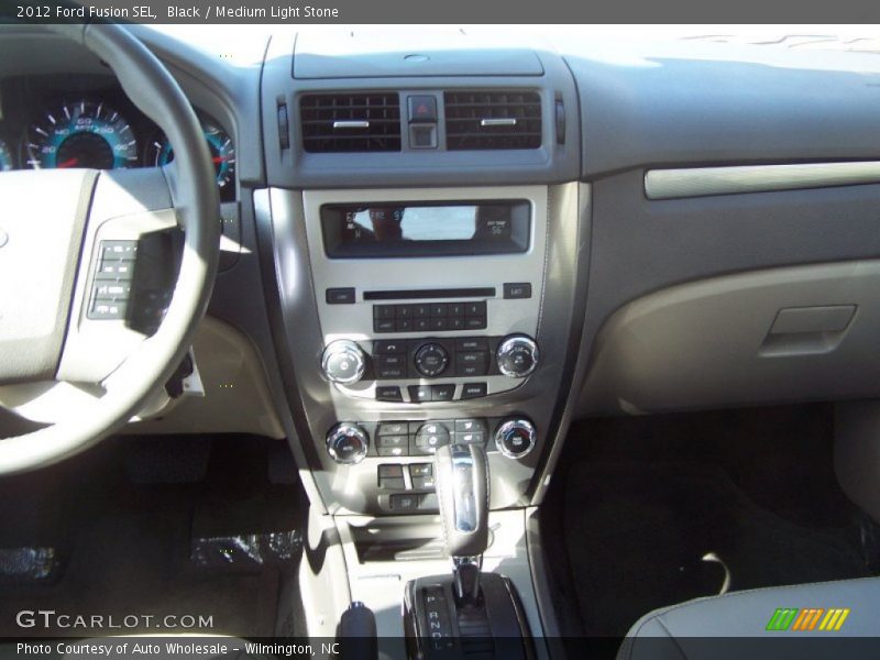 Black / Medium Light Stone 2012 Ford Fusion SEL