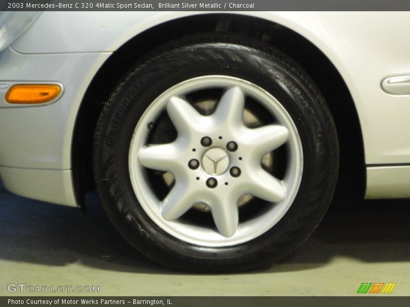 Brilliant Silver Metallic / Charcoal 2003 Mercedes-Benz C 320 4Matic Sport Sedan