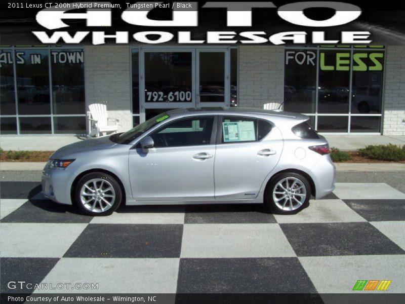 Tungsten Pearl / Black 2011 Lexus CT 200h Hybrid Premium