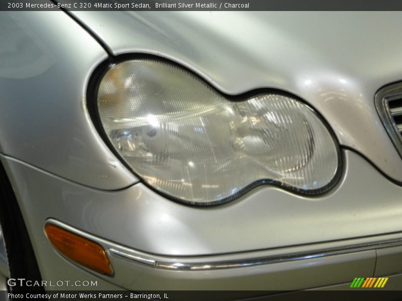 Brilliant Silver Metallic / Charcoal 2003 Mercedes-Benz C 320 4Matic Sport Sedan