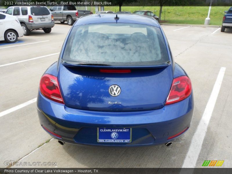 Reef Blue Metallic / Black/Blue 2012 Volkswagen Beetle Turbo