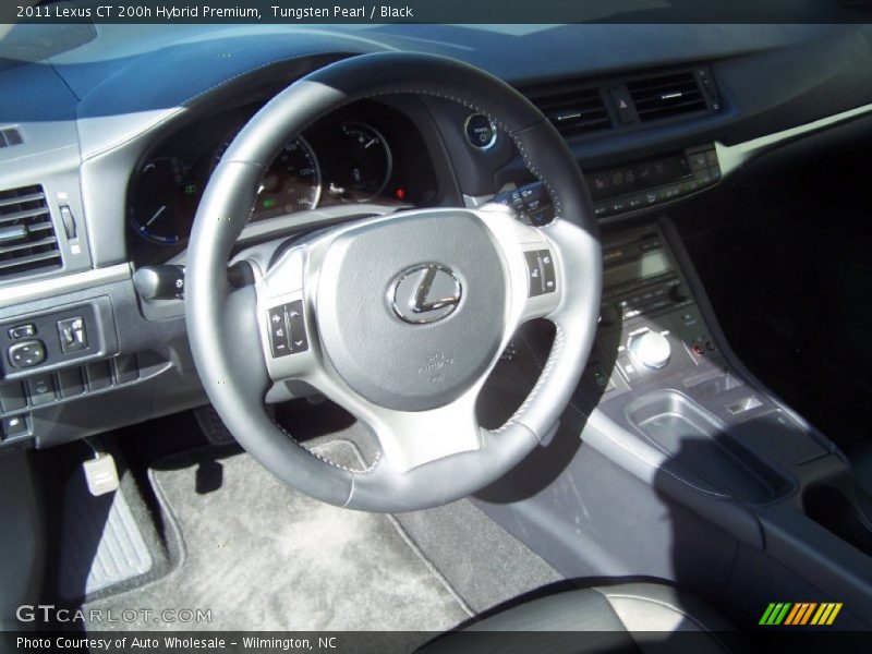 Tungsten Pearl / Black 2011 Lexus CT 200h Hybrid Premium