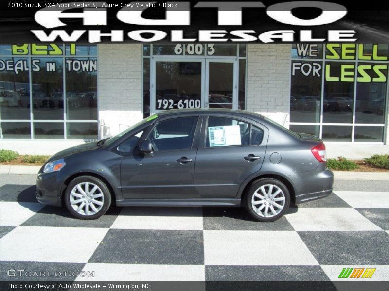 Azure Grey Metallic / Black 2010 Suzuki SX4 Sport Sedan S