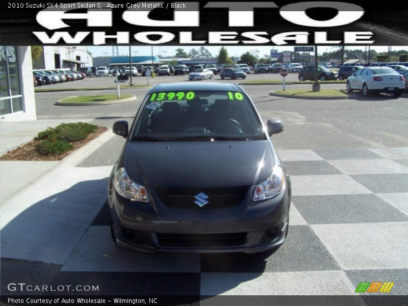 Azure Grey Metallic / Black 2010 Suzuki SX4 Sport Sedan S
