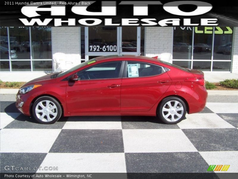 Red Allure / Black 2011 Hyundai Elantra Limited