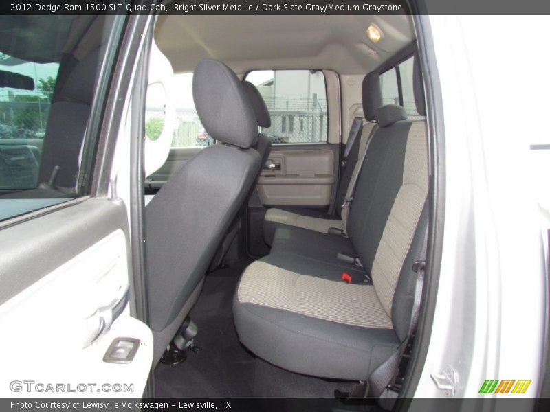 Bright Silver Metallic / Dark Slate Gray/Medium Graystone 2012 Dodge Ram 1500 SLT Quad Cab